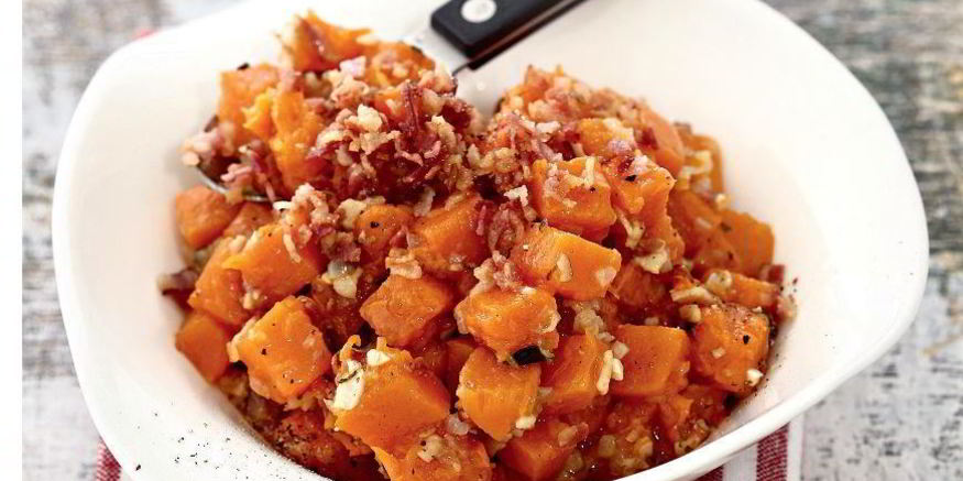 Рецепт тыквенной каши с беконом