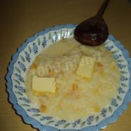 Рецепт Тыквенной каши с рисом на молоке