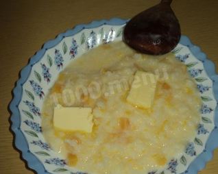 Тыквенная каша с рисом на молоке