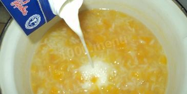 тыквенная каша с рисом на молоке
