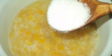 тыквенная каша с рисом на молоке