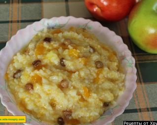 Тыквенная каша с рисом