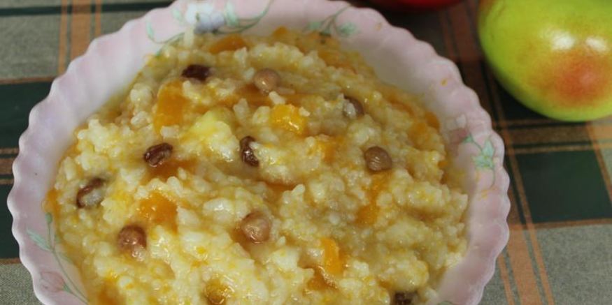 Рецепт тыквенной каши с рисом