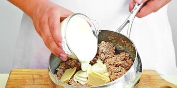 ячневая каша, запеченная со сметаной