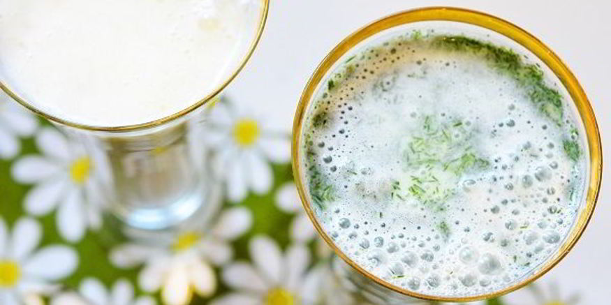 Рецепт айрана с огурцами и зеленью