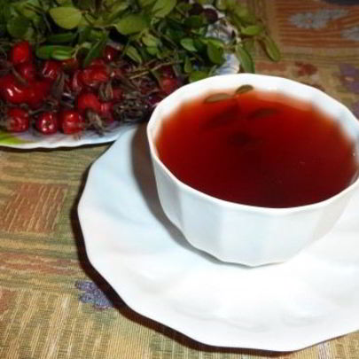 Брусничный чай