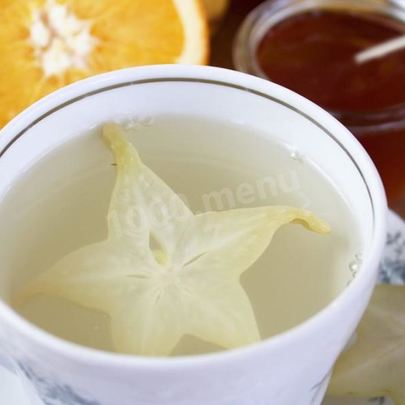 Чай с карамболой, имбирем и лимоном