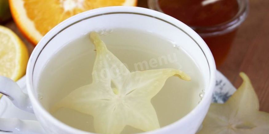 Рецепт чая с карамболой, имбирем и лимоном