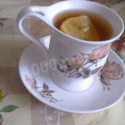 Чай с лимоном и медом