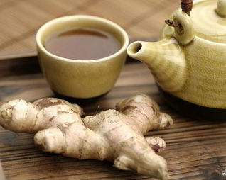 Черный чай с имбирем