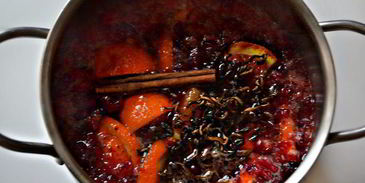 клюквенный чай с апельсином