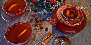 клюквенный чай с апельсином