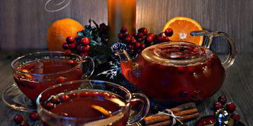 клюквенный чай с апельсином