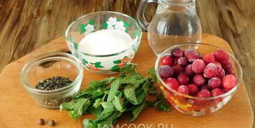 клюквенный чай