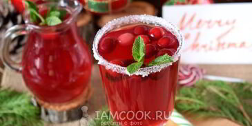 клюквенный чай