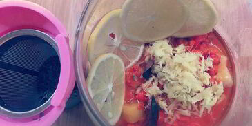 облепиховый чай с ананасом и имбирем