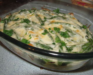 Спаржевая фасоль с соусом Mornay