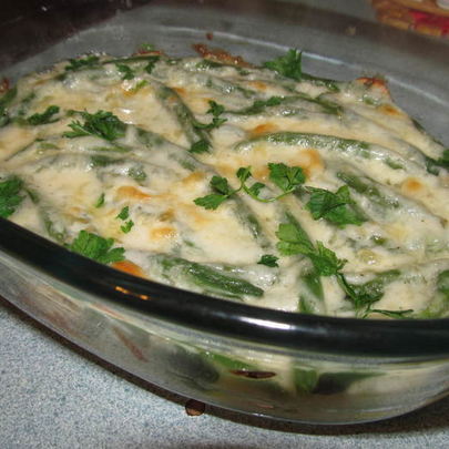 Спаржевая фасоль с соусом Mornay