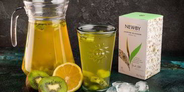 витаминный чай с киви и мятным сахаром