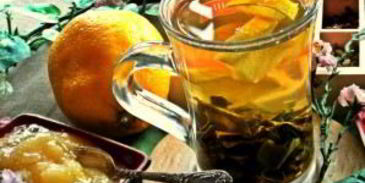 зеленый чай с медом и лимоном