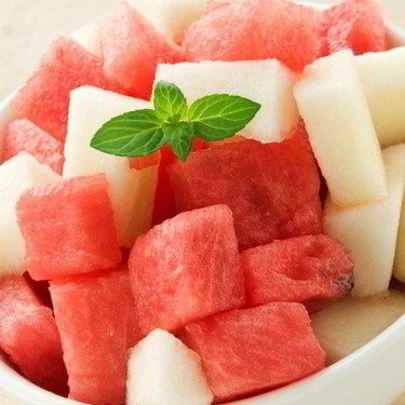 Дыня и арбуз в лаймовом сиропе