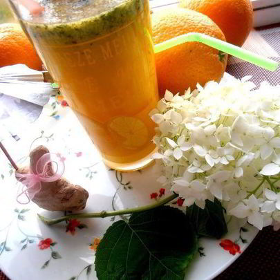 Фанта с имбирем и мятой