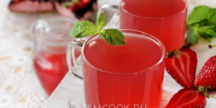 Рецепт киселя из клубники