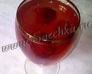 Кисель из замороженной клубники