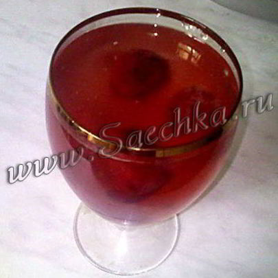 Кисель из замороженной клубники