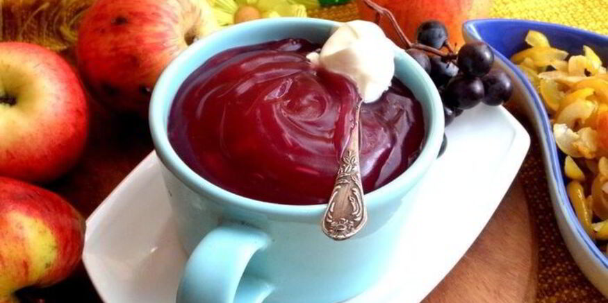 Рецепт киселя осеннего виноград