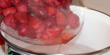 клубничный кисель