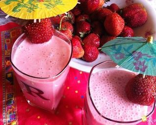 Клубничный коктейль Снежок