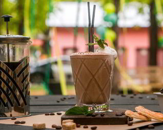 Холодный мятно-шоколадный кофе