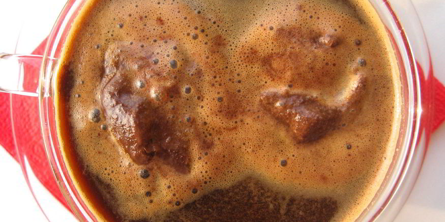 Рецепт кофе гляссе с шоколадным шербетом