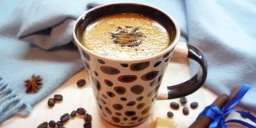 кофе с белым шоколадом и корицей