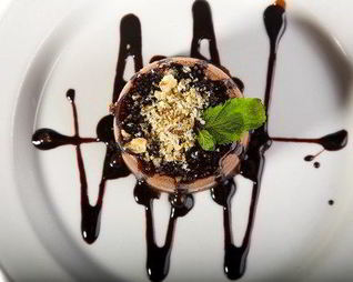 Шоколадные корзиночки с кофе и орехами