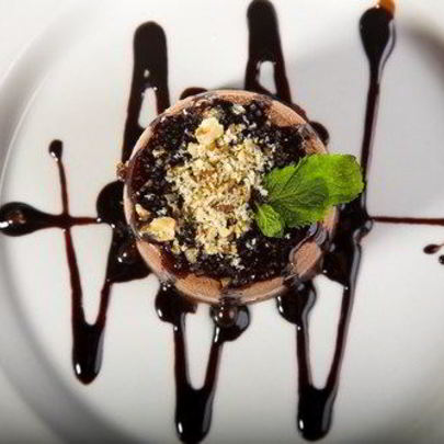 Шоколадные корзиночки с кофе и орехами