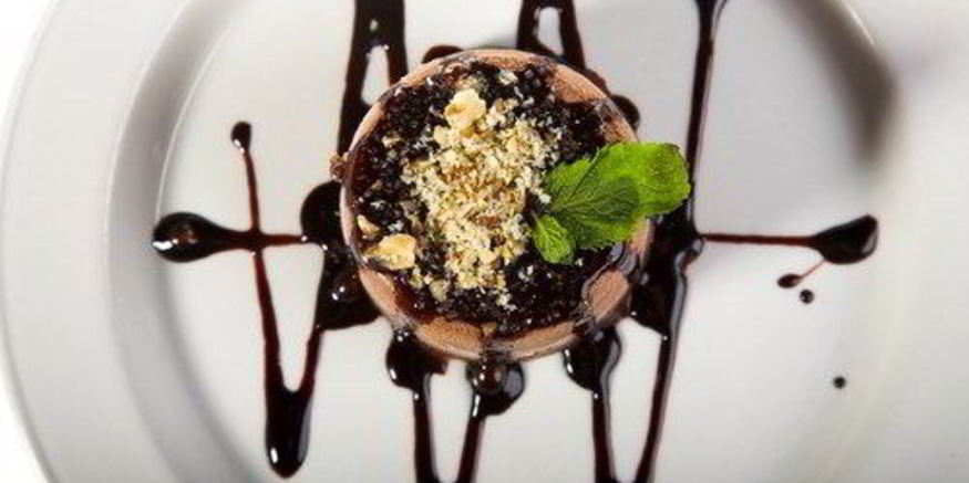 Рецепт шоколадных корзиночек с кофе и орехами