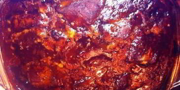 свиные ребра в кофейном соусе