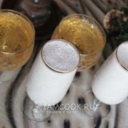 Рецепт Коктейля из шампанского с мороженым и ананасом