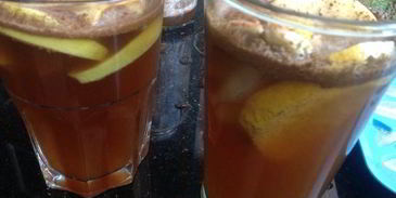 коктейль яблочный с корицей