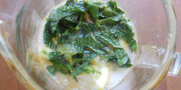 абрикосовый лимонад с мятой