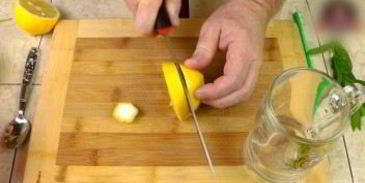 домашний лимонад с мятой