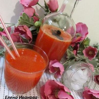 Лимонад из сладкого перца с базиликом