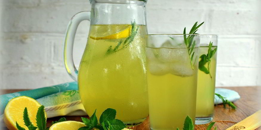 Рецепт лимонада из тархуна, лимона и мяты