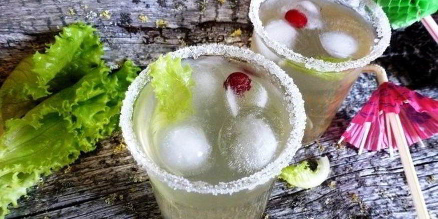 Рецепт лимонада свежесть из листьев салата