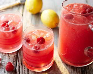 Малиновый лимонад с мятой