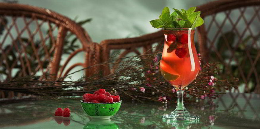 Рецепт малинового лимонада