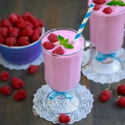 Малиновый коктейль