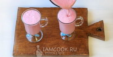 малиновый коктейль